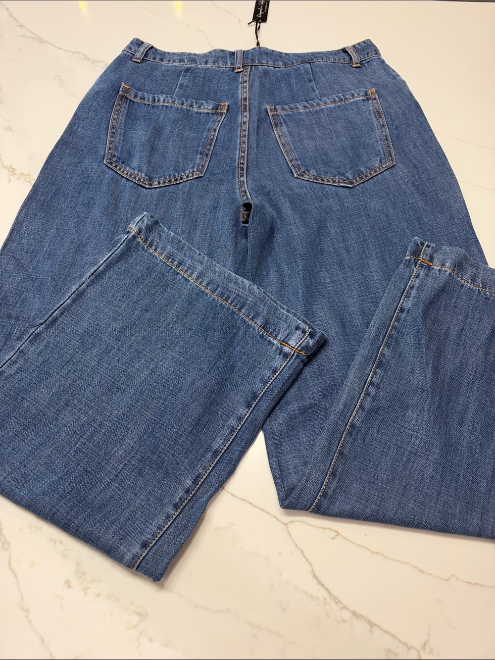 Velvet Heart Wide Leg Jeans in Blue Wash - Picture 3 of 16